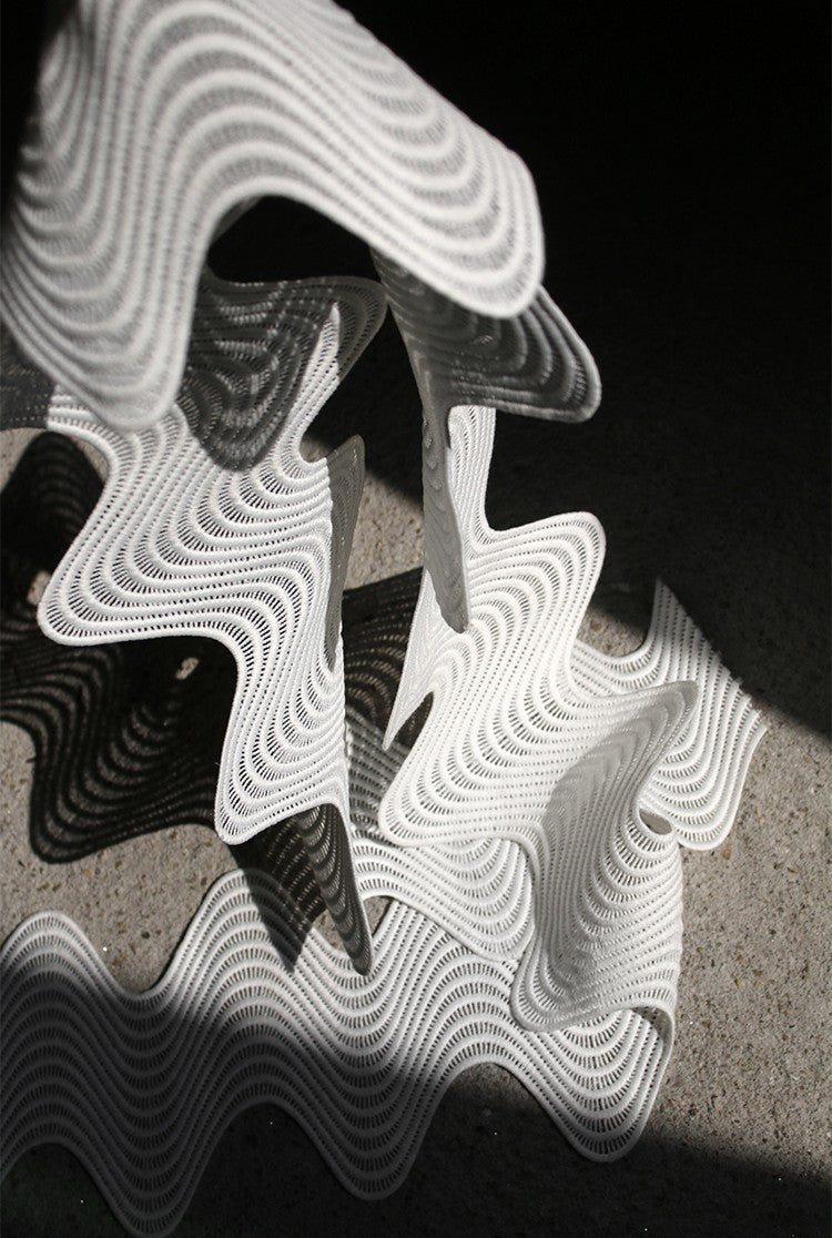 Curved Cutout Textured Lace – Sculpted Designer Fabric