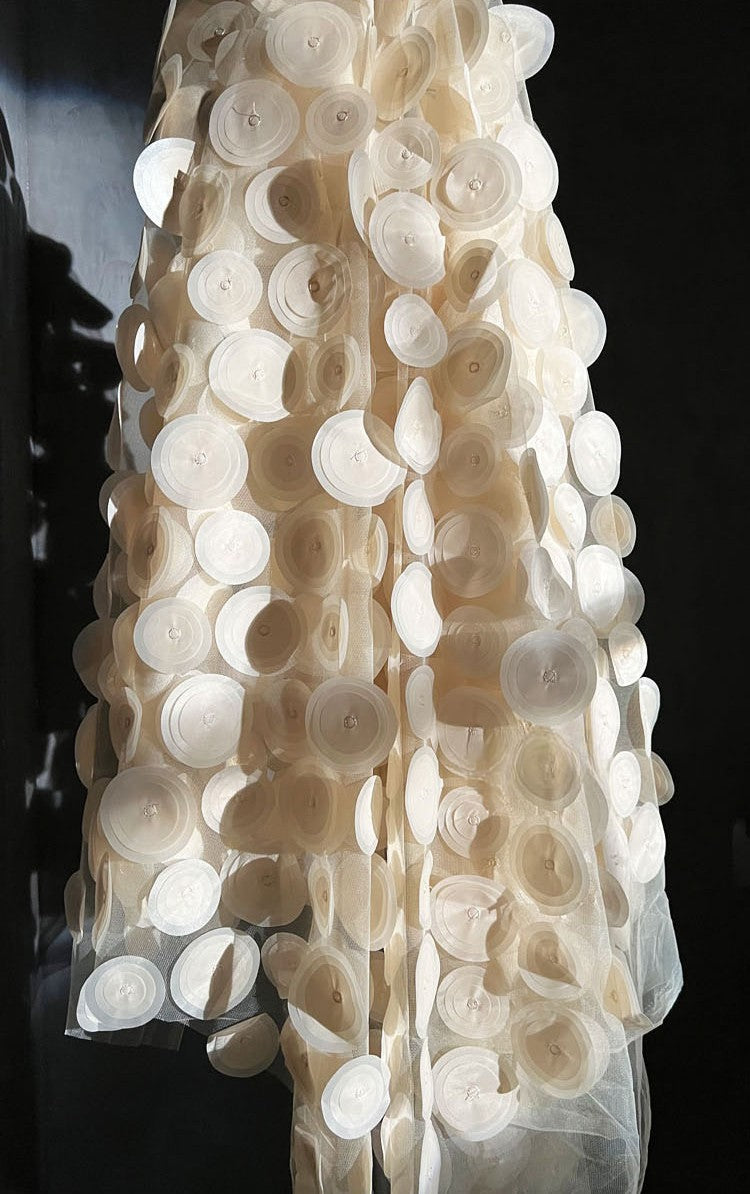 Original 3D Textured Circular Cutwork Mesh