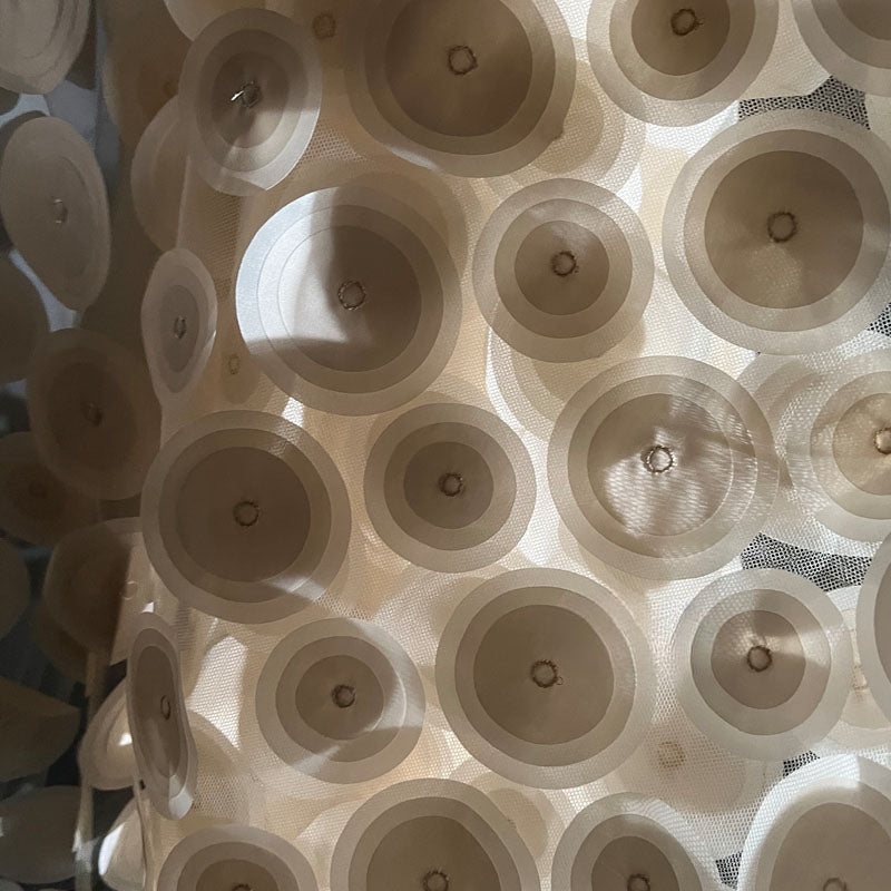 Original 3D Textured Circular Cutwork Mesh