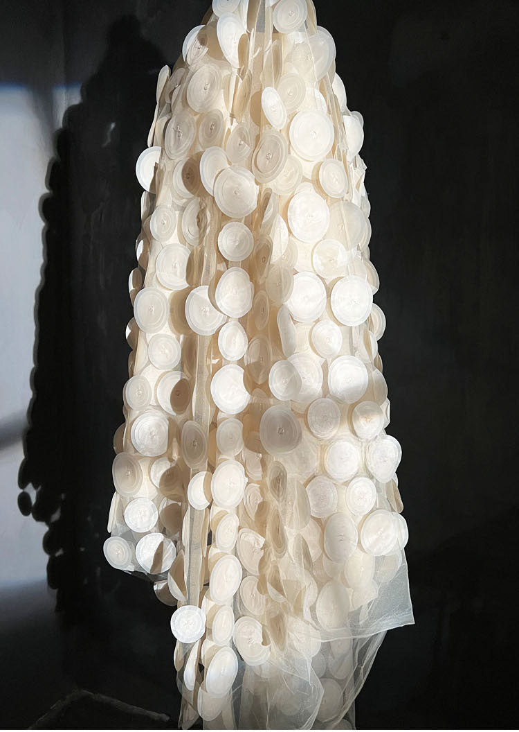 Original 3D Textured Circular Cutwork Mesh
