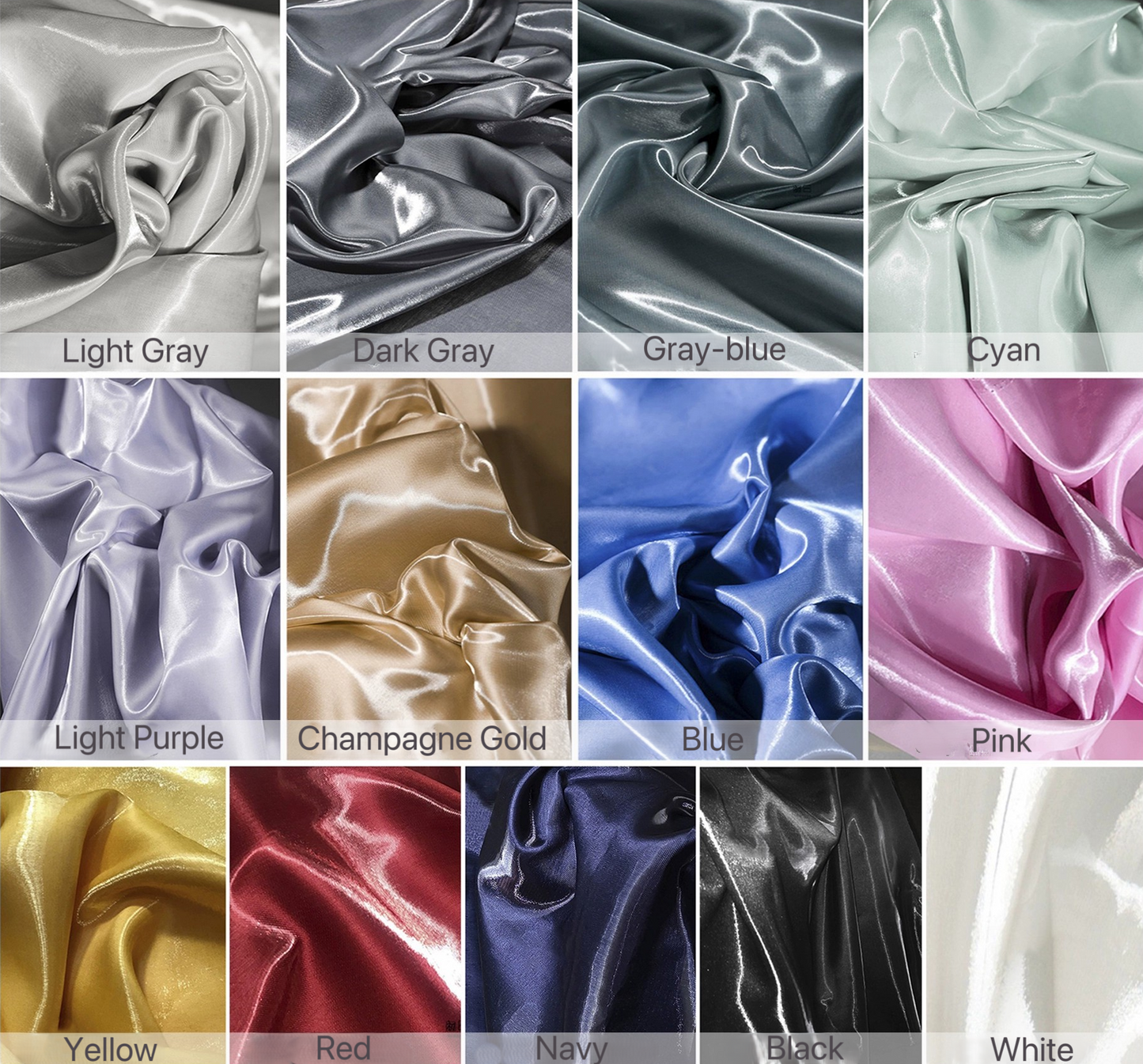 Gray Liquid Crystal Reflective Fabric