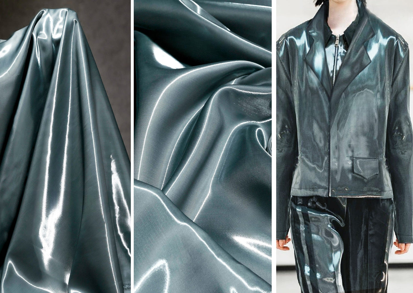 Gray Liquid Crystal Reflective Fabric
