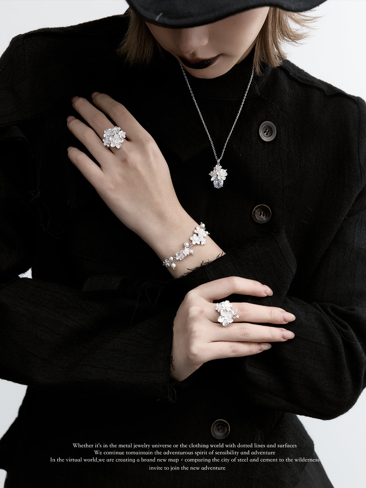 SUMIYAKI Night Sakura Series – Adjustable Minimalist Luxury Bracelet with Modern Oriental Elegance