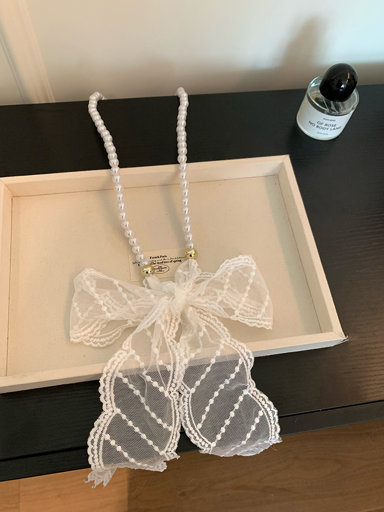 Korean Pearl Lace Ribbon Belt – Scarf, Hair Tie & Jean Accessory
