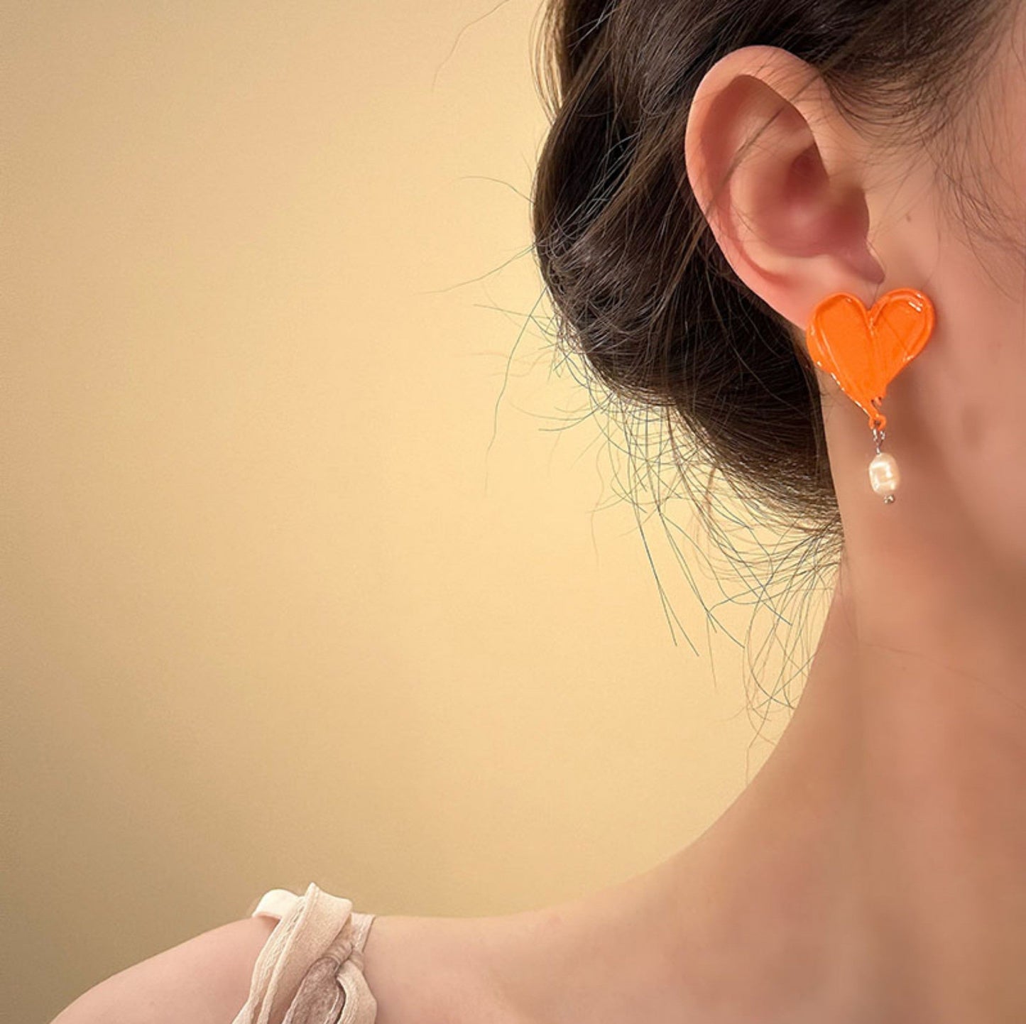 “Monet Art Student” – French Vintage Oil Painting Style Asymmetrical Earrings, Studs or Clips