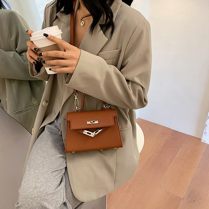 Chic Mini Handbag – Kelly Style, Crossbody & Top Handle
