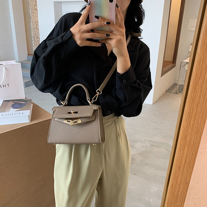 Chic Mini Handbag – Kelly Style, Crossbody & Top Handle