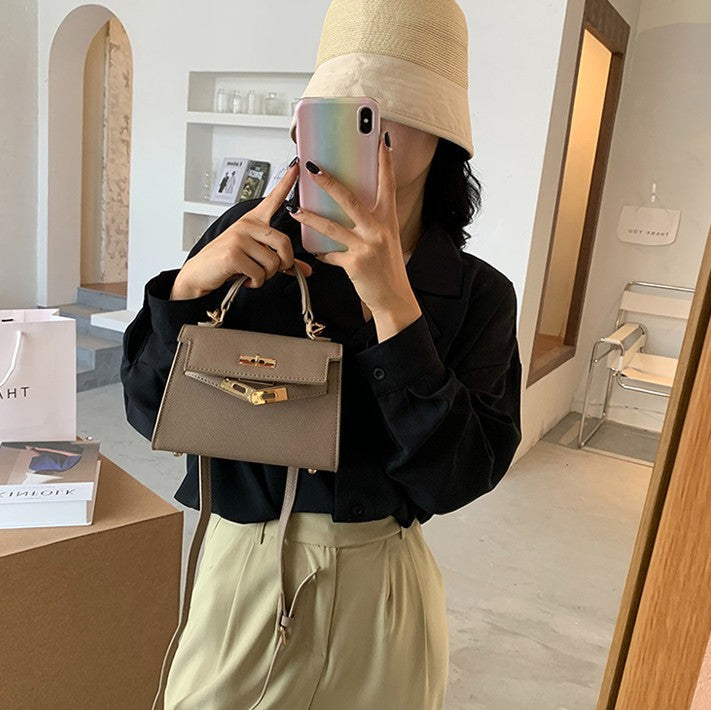 Chic Mini Handbag – Kelly Style, Crossbody & Top Handle