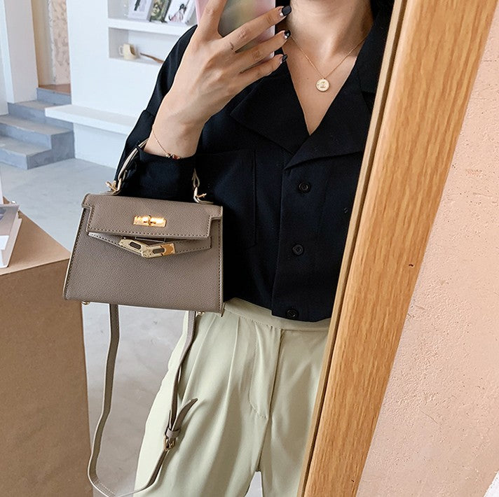Chic Mini Handbag – Kelly Style, Crossbody & Top Handle