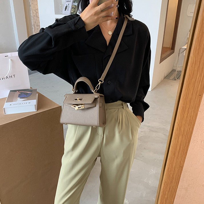 Chic Mini Handbag – Kelly Style, Crossbody & Top Handle