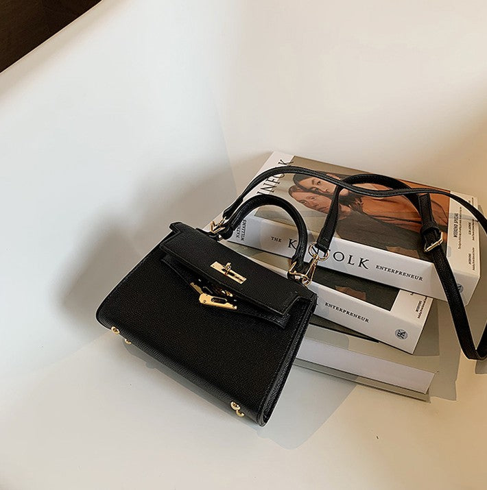 Chic Mini Handbag – Kelly Style, Crossbody & Top Handle