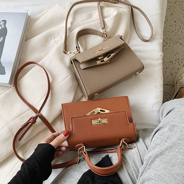Chic Mini Handbag – Kelly Style, Crossbody & Top Handle