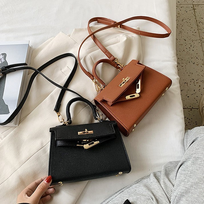 Chic Mini Handbag – Kelly Style, Crossbody & Top Handle