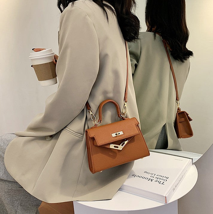 Chic Mini Handbag – Kelly Style, Crossbody & Top Handle