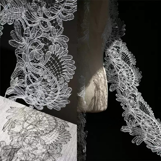 Eyelash Lace Large Trim – Sheer Cutout