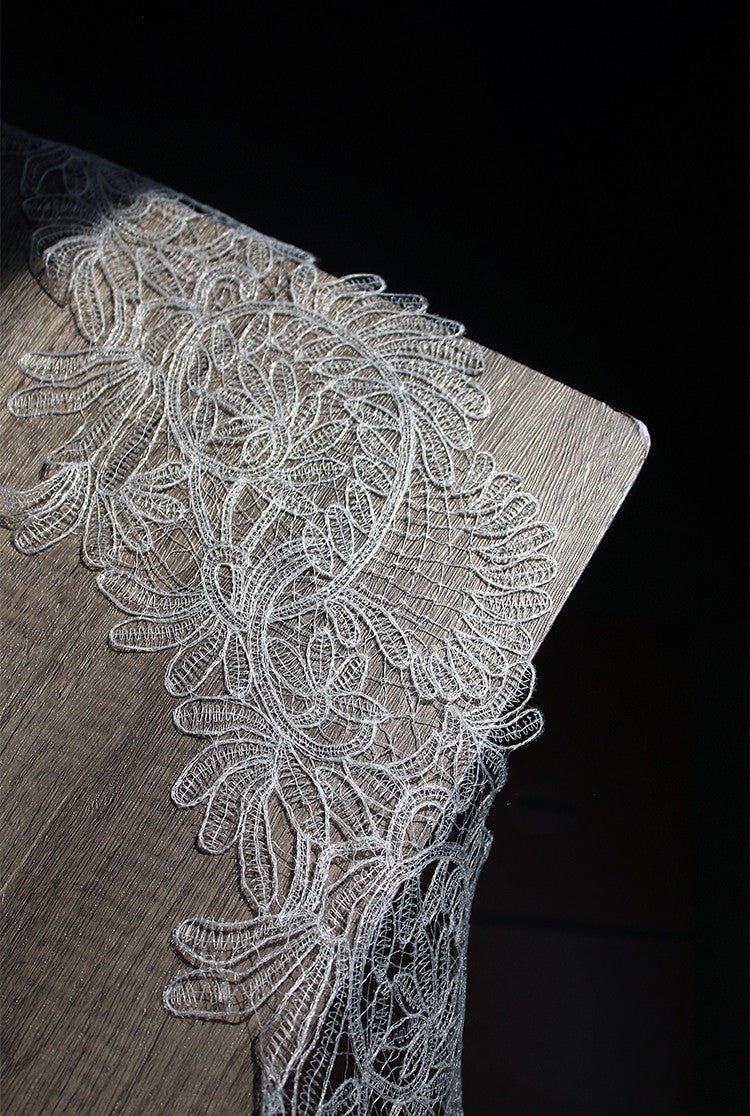 Eyelash Lace Large Trim – Sheer Cutout