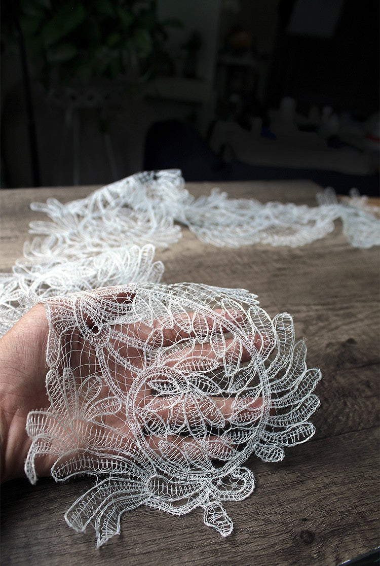 Eyelash Lace Large Trim – Sheer Cutout