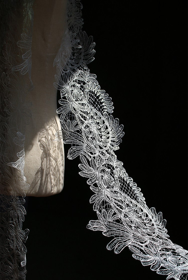 Eyelash Lace Large Trim – Sheer Cutout