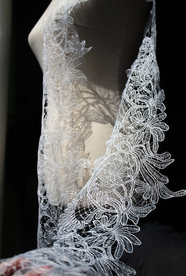 Eyelash Lace Large Trim – Sheer Cutout