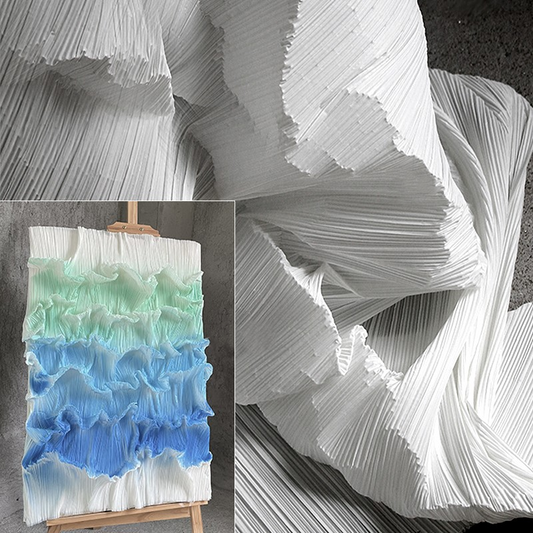 Moldable Pleated Crepe Fabric