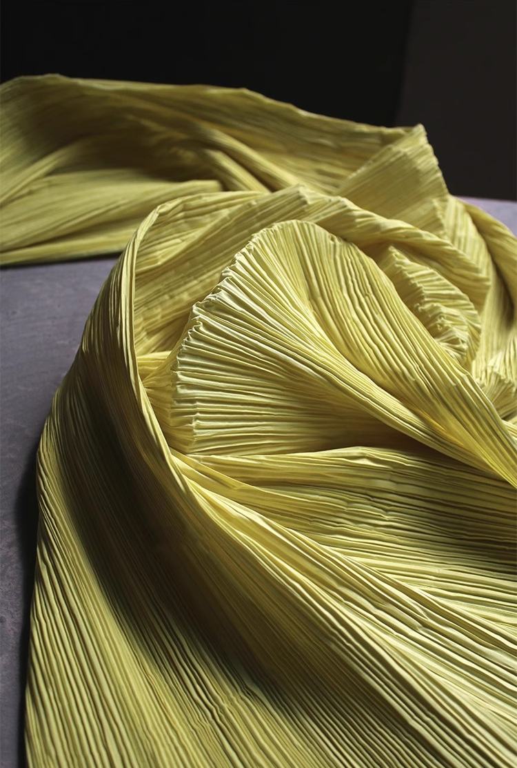 Moldable Pleated Crepe Fabric