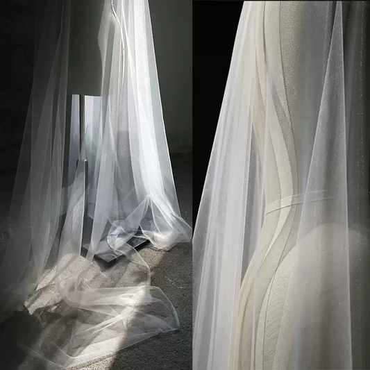 Crystal Sheer Stretch Net – Diamond Grid Tulle for Elegant Creations