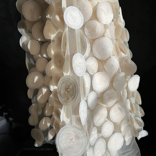 Original 3D Textured Circular Cutwork Mesh