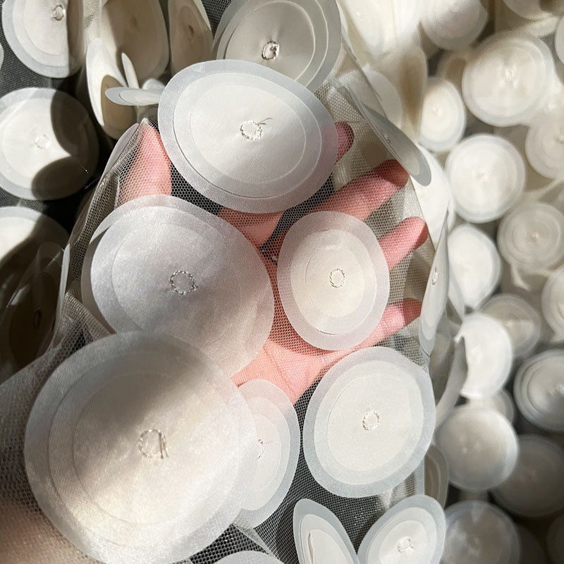 Original 3D Textured Circular Cutwork Mesh