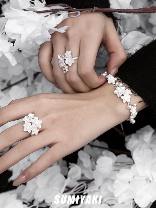 SUMIYAKI Night Sakura Series – Adjustable Minimalist Luxury Bracelet with Modern Oriental Elegance