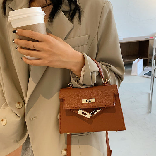 Chic Mini Handbag – Kelly Style, Crossbody & Top Handle